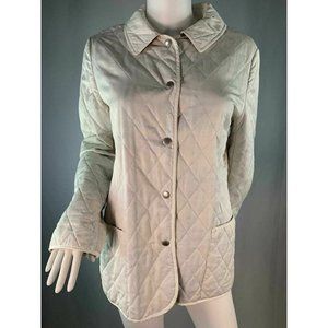 Burberry London Quilted White Jacket